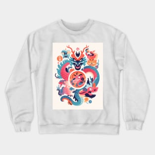 Majestic Dragon Pattern Design Crewneck Sweatshirt